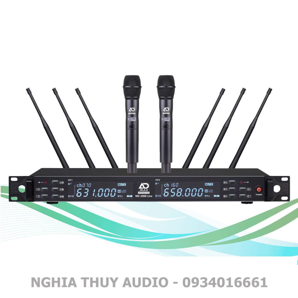 Micro không dây ADmax MX 2000 Live - NGHĨA THUỶ AUDIO - Thiết bị âm ...